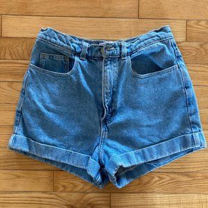 American Apparel High Waisted Jean Shorts Size 29